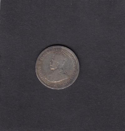 Beschrijving: 6 Pence  GEORGIUS V